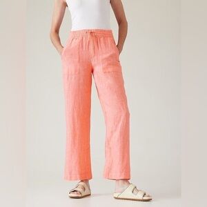 Athleta Retreat Linen Pants, Size 10